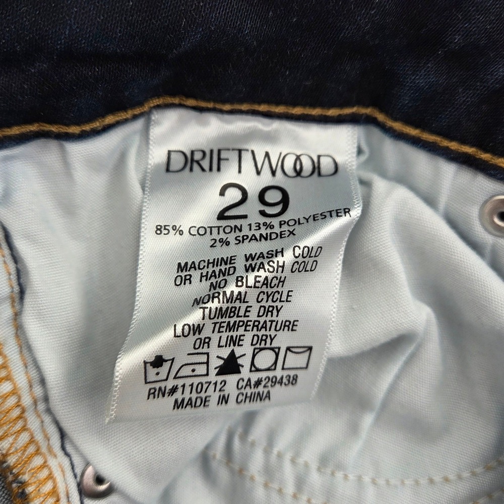 Driftwood Kelly Jazzy Daisy Embroidered Floral Boho Bootcut Dark Wash Jean 29x33 - Picture 10 of 14